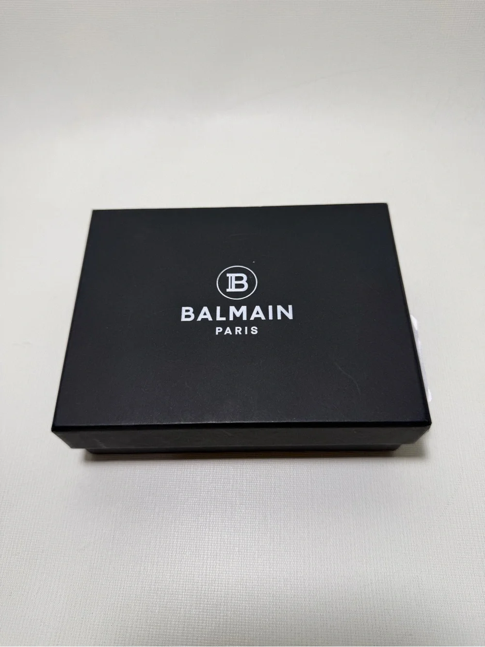 BALMAIN Monogram-Embossed Leather Cardholder
